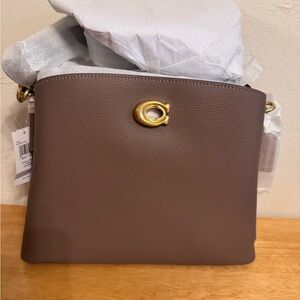 NWT Coach Dark Stone Willow Shoulder bag